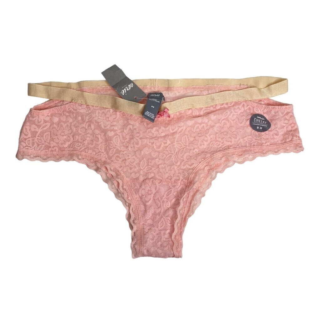 NWT AERIE Panties/Underwear Cheeky Size Medium Pink